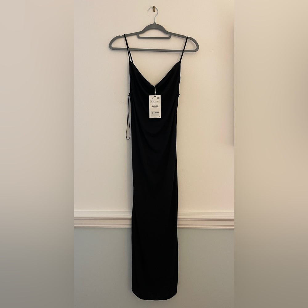 black long zara dress - Picture 3 of 4
